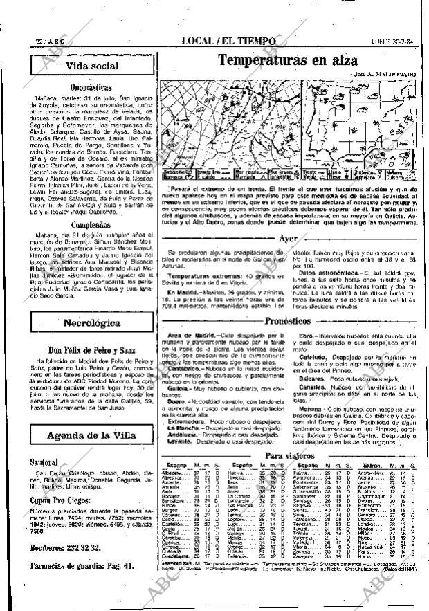 ABC MADRID 30-07-1984 página 22