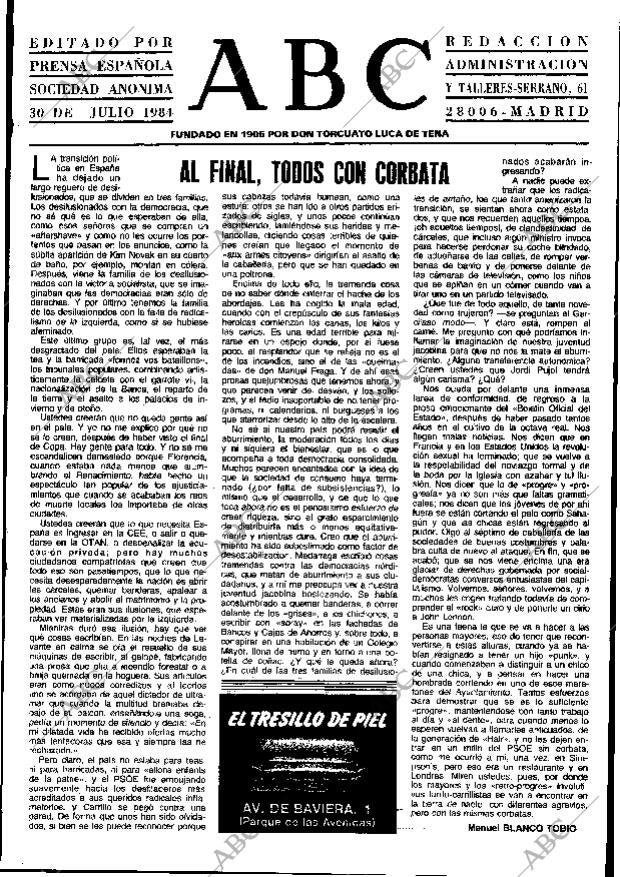 ABC MADRID 30-07-1984 página 3