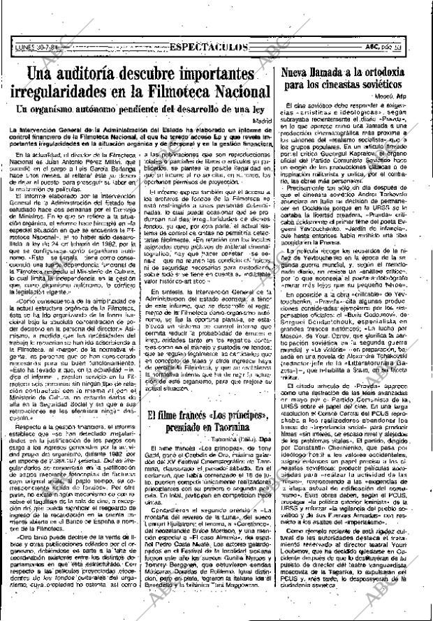 ABC MADRID 30-07-1984 página 53