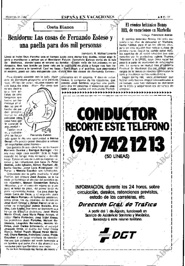 ABC MADRID 31-07-1984 página 37