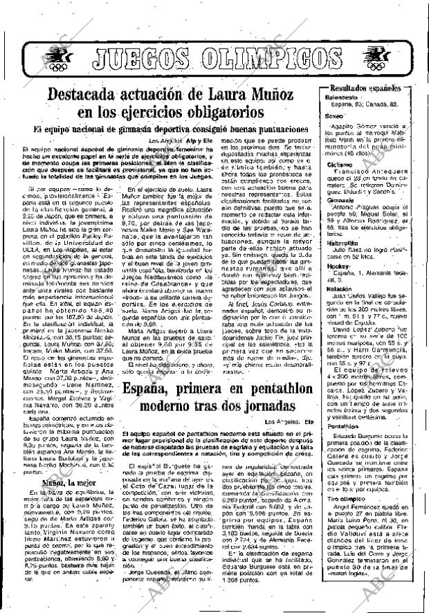 ABC MADRID 31-07-1984 página 41