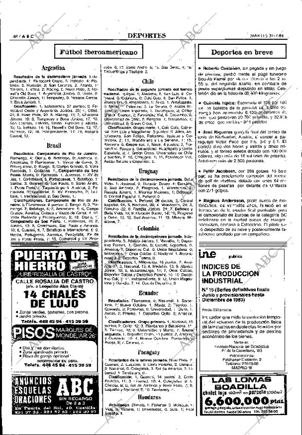 ABC MADRID 31-07-1984 página 48