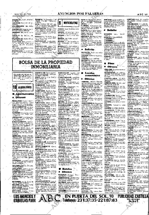 ABC MADRID 31-07-1984 página 69