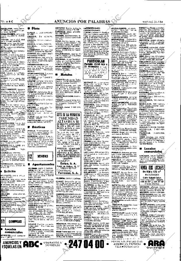 ABC MADRID 31-07-1984 página 70