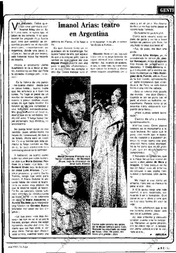 ABC MADRID 31-07-1984 página 85