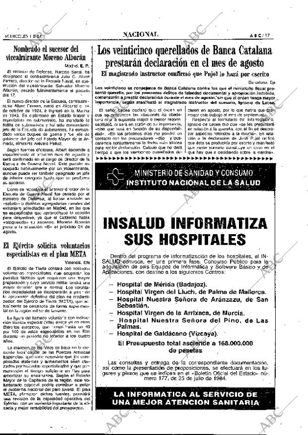 ABC MADRID 01-08-1984 página 17