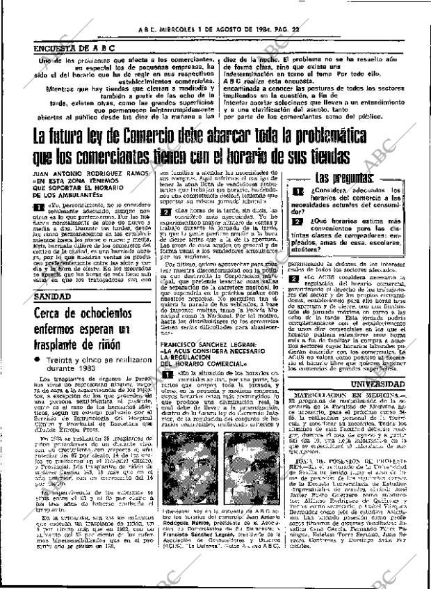 ABC SEVILLA 01-08-1984 página 22