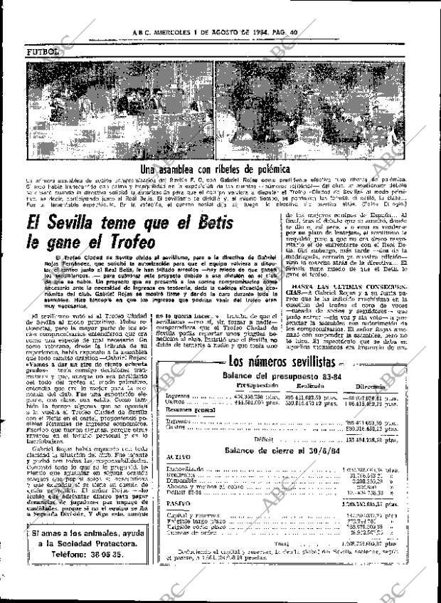 ABC SEVILLA 01-08-1984 página 40