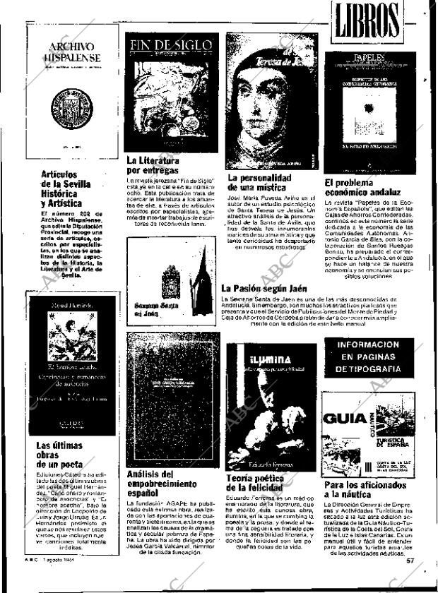 ABC SEVILLA 01-08-1984 página 57