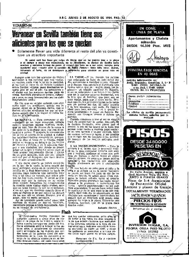 ABC SEVILLA 02-08-1984 página 13