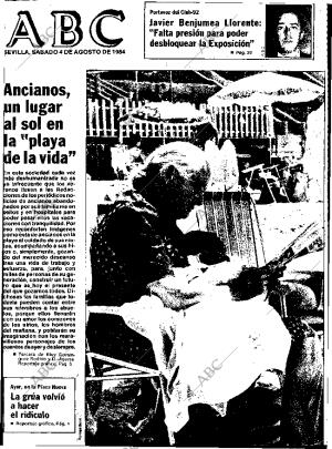 ABC SEVILLA 04-08-1984 página 1