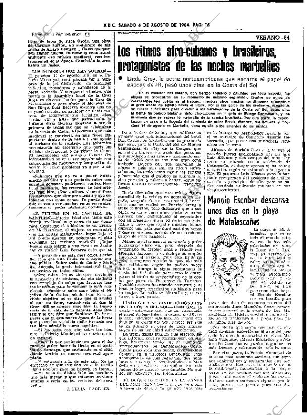 ABC SEVILLA 04-08-1984 página 16