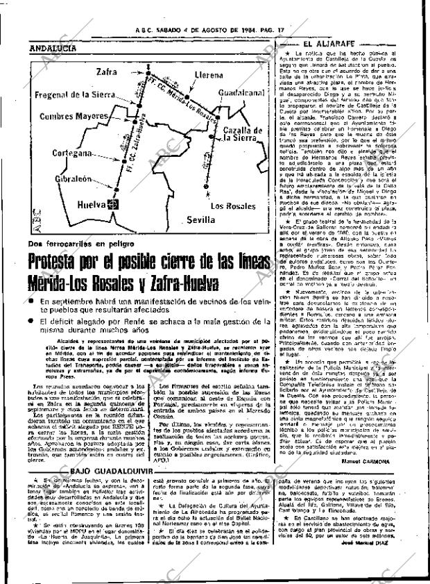 ABC SEVILLA 04-08-1984 página 17