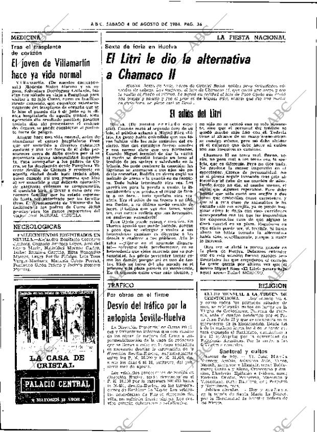 ABC SEVILLA 04-08-1984 página 36