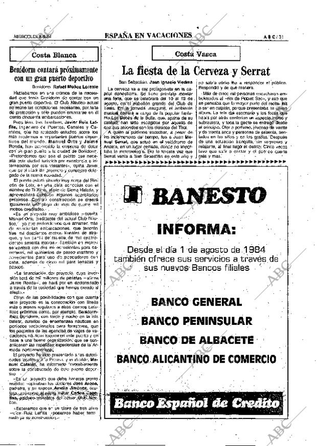 ABC MADRID 08-08-1984 página 31