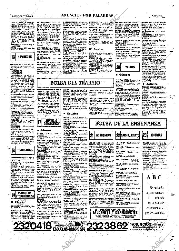 ABC MADRID 08-08-1984 página 59