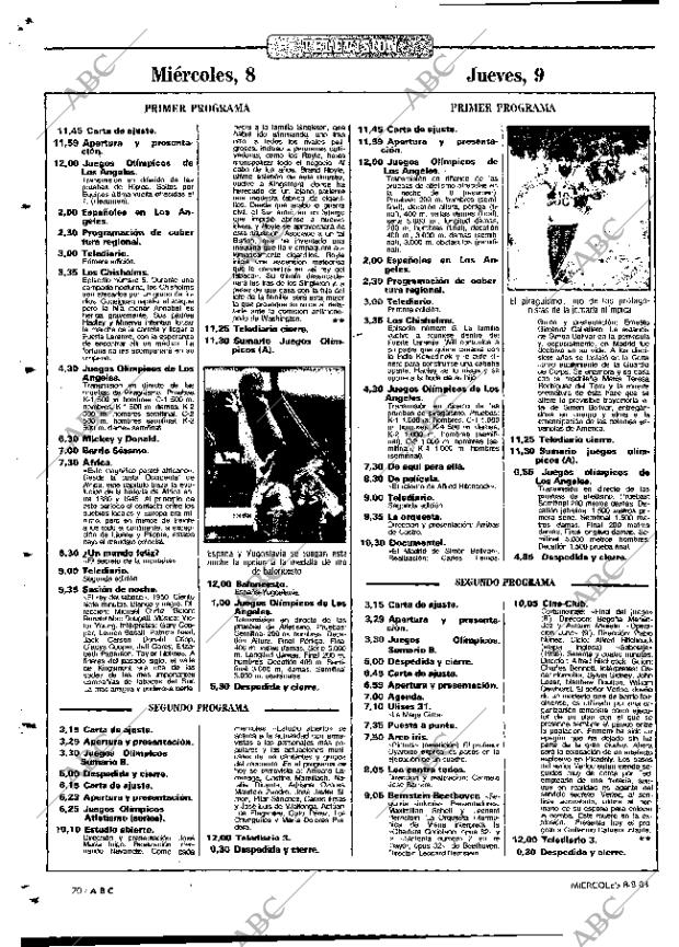 ABC MADRID 08-08-1984 página 70