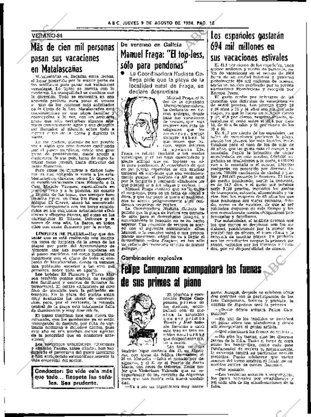 ABC SEVILLA 09-08-1984 página 18