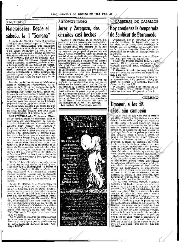 ABC SEVILLA 09-08-1984 página 42