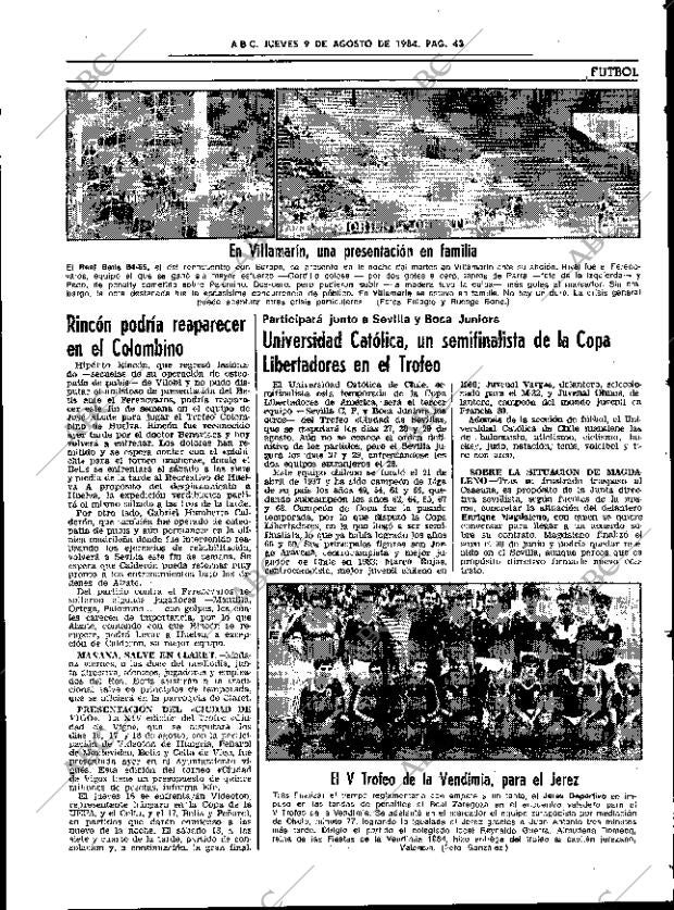 ABC SEVILLA 09-08-1984 página 43