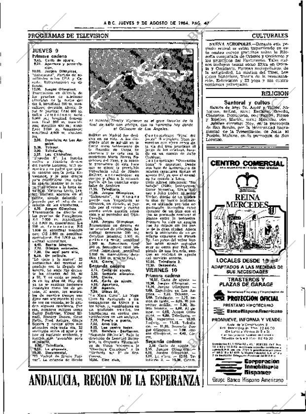 ABC SEVILLA 09-08-1984 página 47