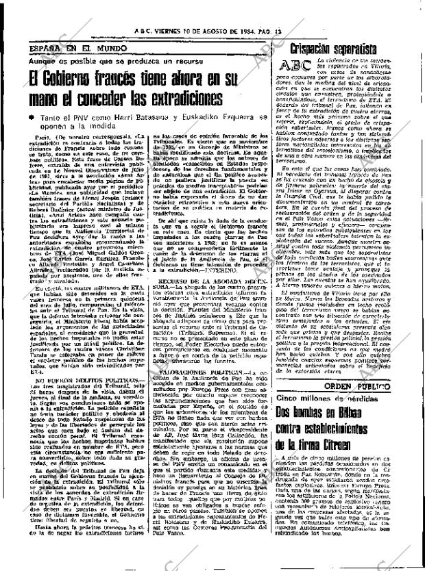 ABC SEVILLA 10-08-1984 página 13