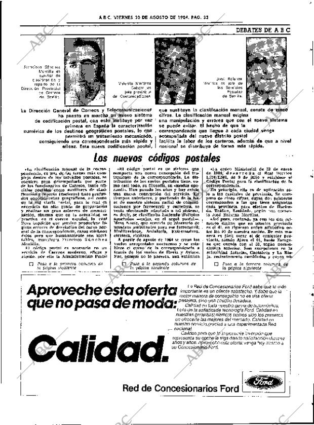 ABC SEVILLA 10-08-1984 página 33