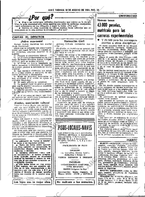 ABC SEVILLA 10-08-1984 página 35