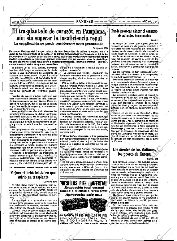 ABC MADRID 13-08-1984 página 23