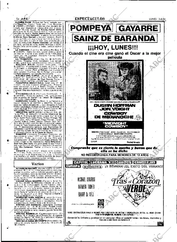 ABC MADRID 13-08-1984 página 54