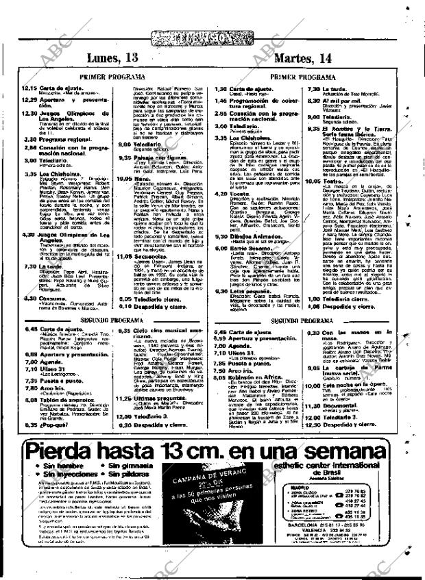 ABC MADRID 13-08-1984 página 71
