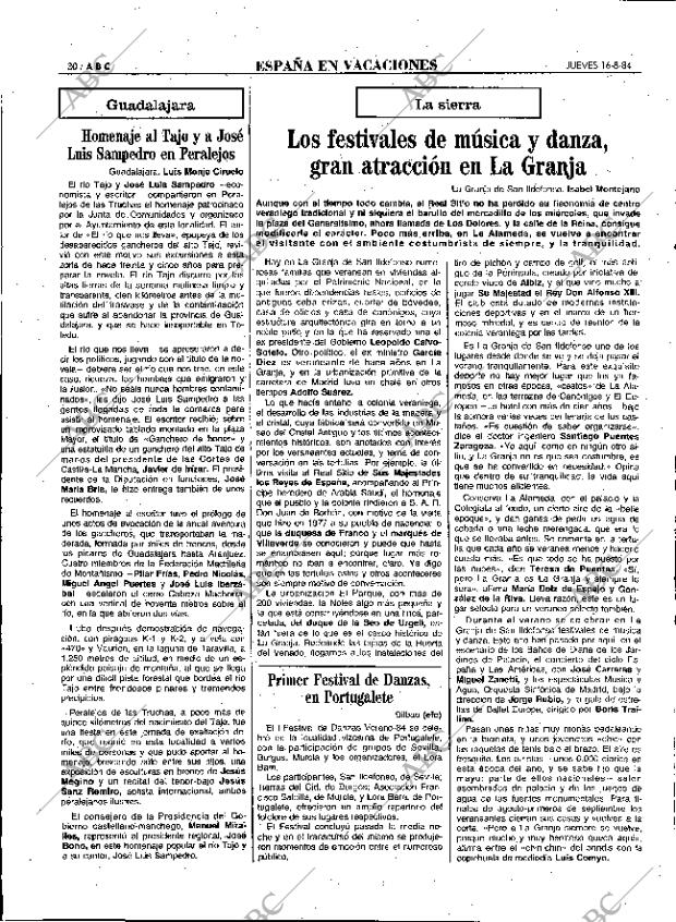 ABC MADRID 16-08-1984 página 30
