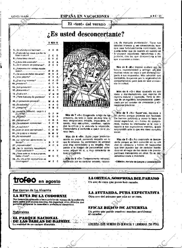 ABC MADRID 16-08-1984 página 33