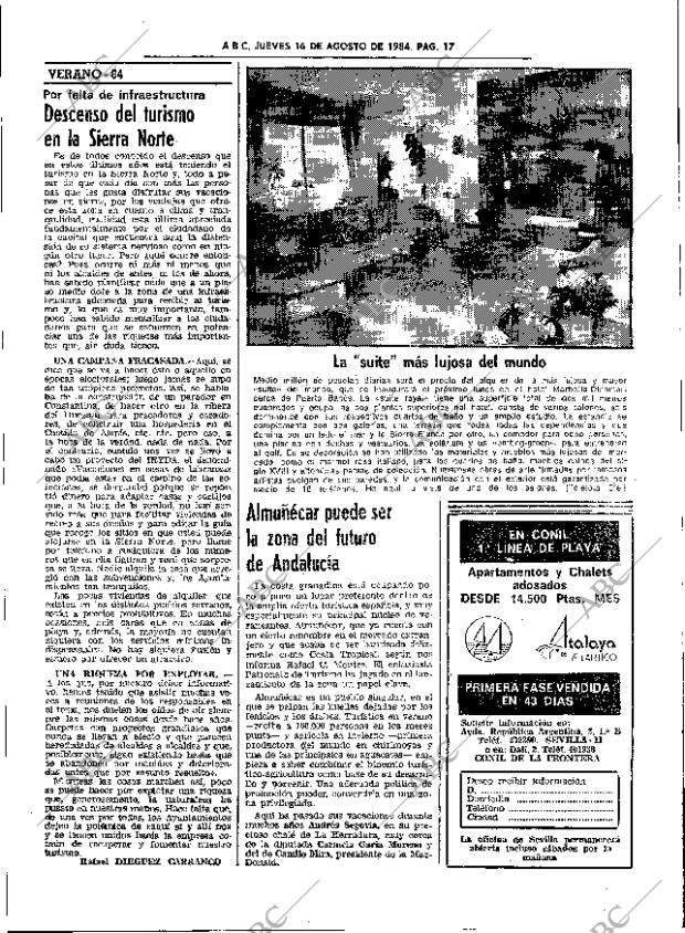 ABC SEVILLA 16-08-1984 página 17