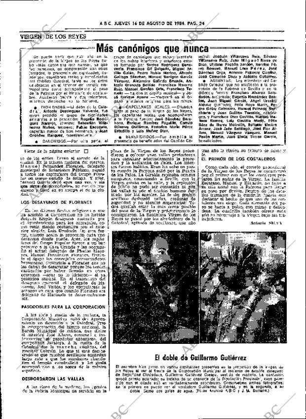 ABC SEVILLA 16-08-1984 página 24