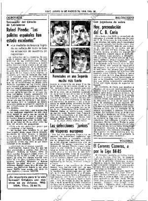 ABC SEVILLA 16-08-1984 página 38