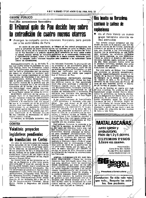 ABC SEVILLA 17-08-1984 página 11