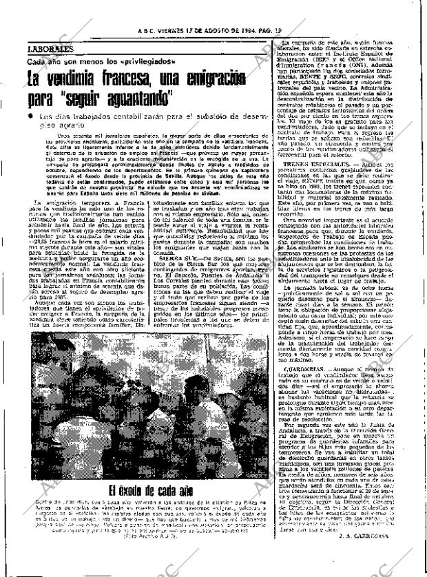 ABC SEVILLA 17-08-1984 página 19