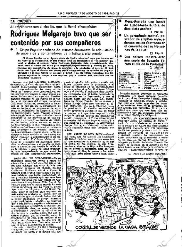 ABC SEVILLA 17-08-1984 página 21