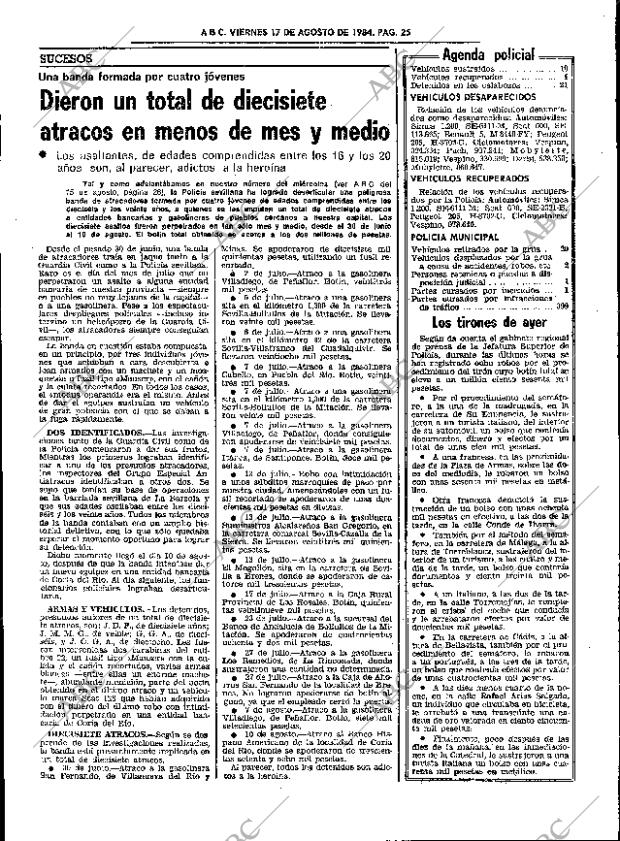 ABC SEVILLA 17-08-1984 página 25
