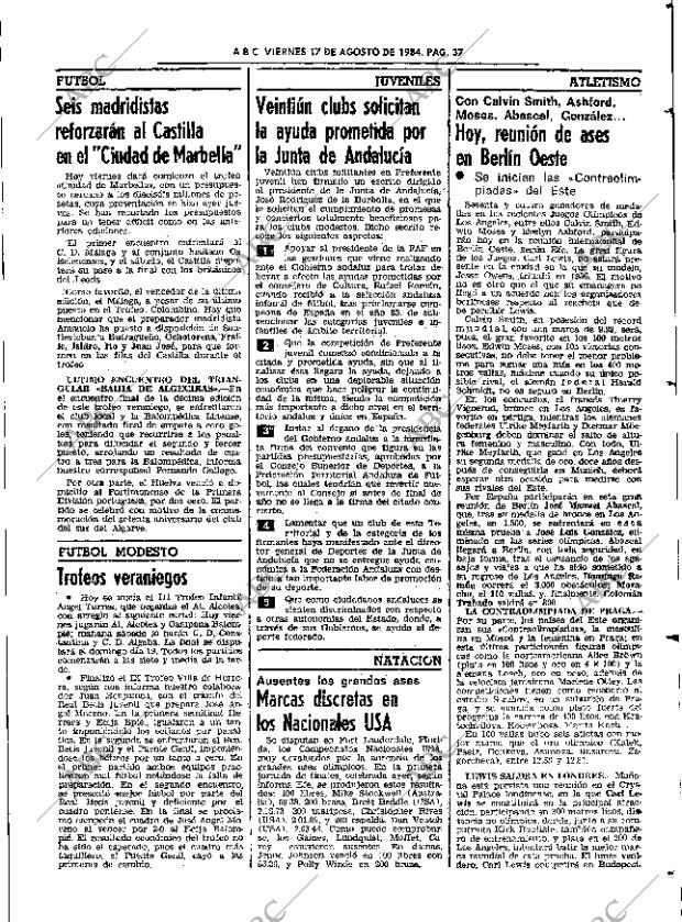 ABC SEVILLA 17-08-1984 página 37