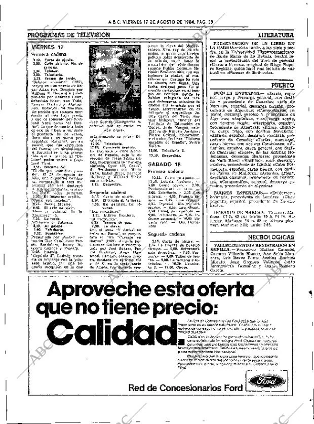 ABC SEVILLA 17-08-1984 página 39