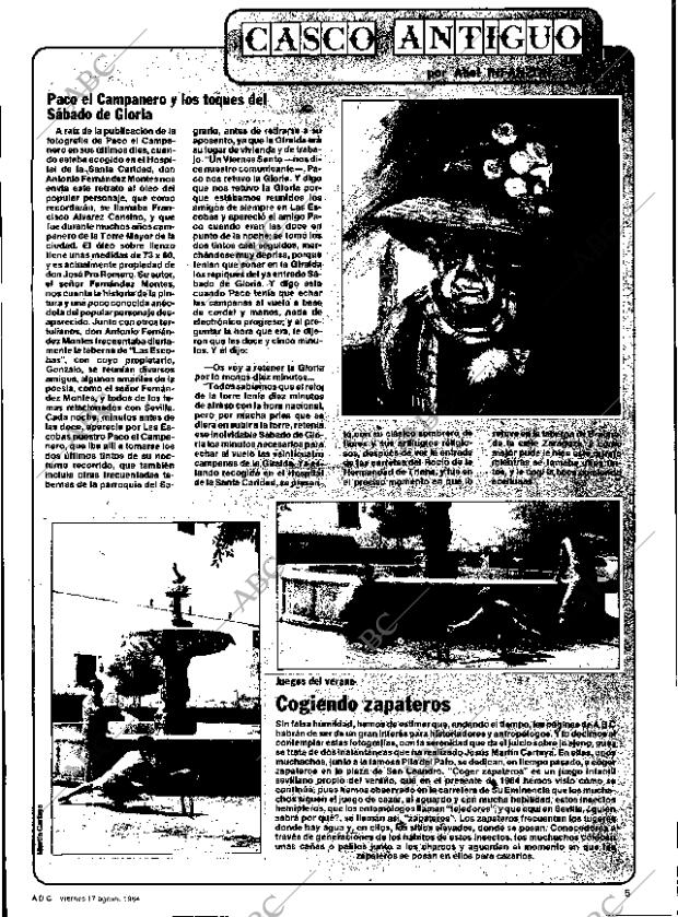 ABC SEVILLA 17-08-1984 página 5