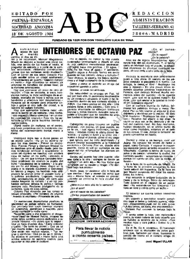 ABC MADRID 18-08-1984 página 3