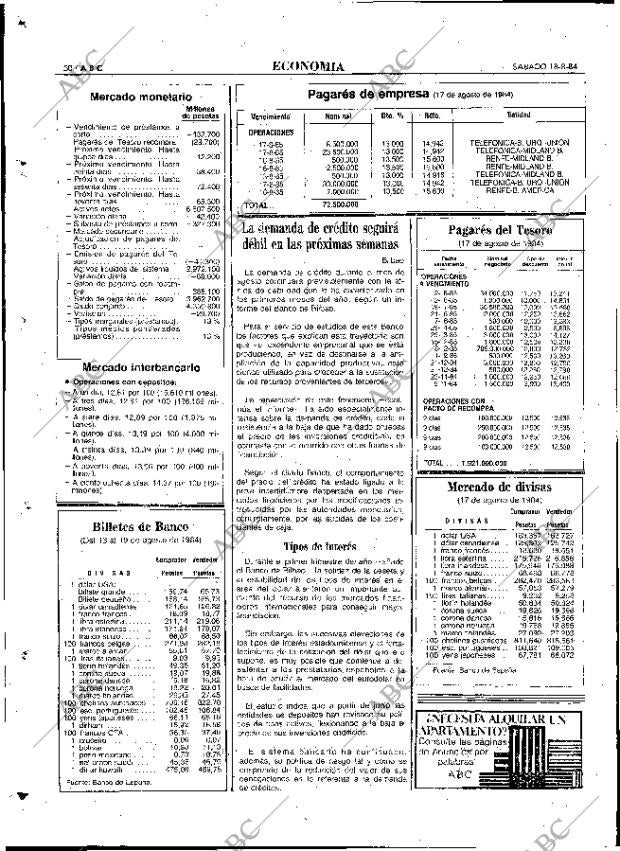 ABC MADRID 18-08-1984 página 50