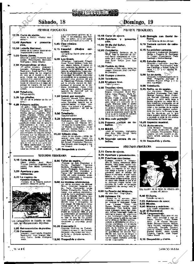 ABC MADRID 18-08-1984 página 78