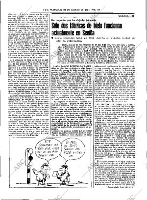 ABC SEVILLA 22-08-1984 página 19