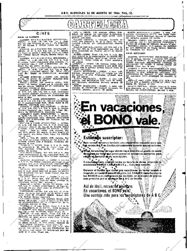 ABC SEVILLA 22-08-1984 página 51