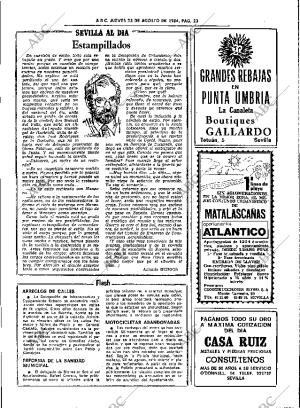 ABC SEVILLA 23-08-1984 página 23