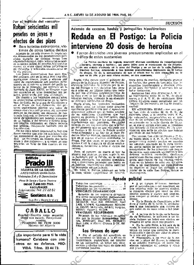 ABC SEVILLA 23-08-1984 página 24